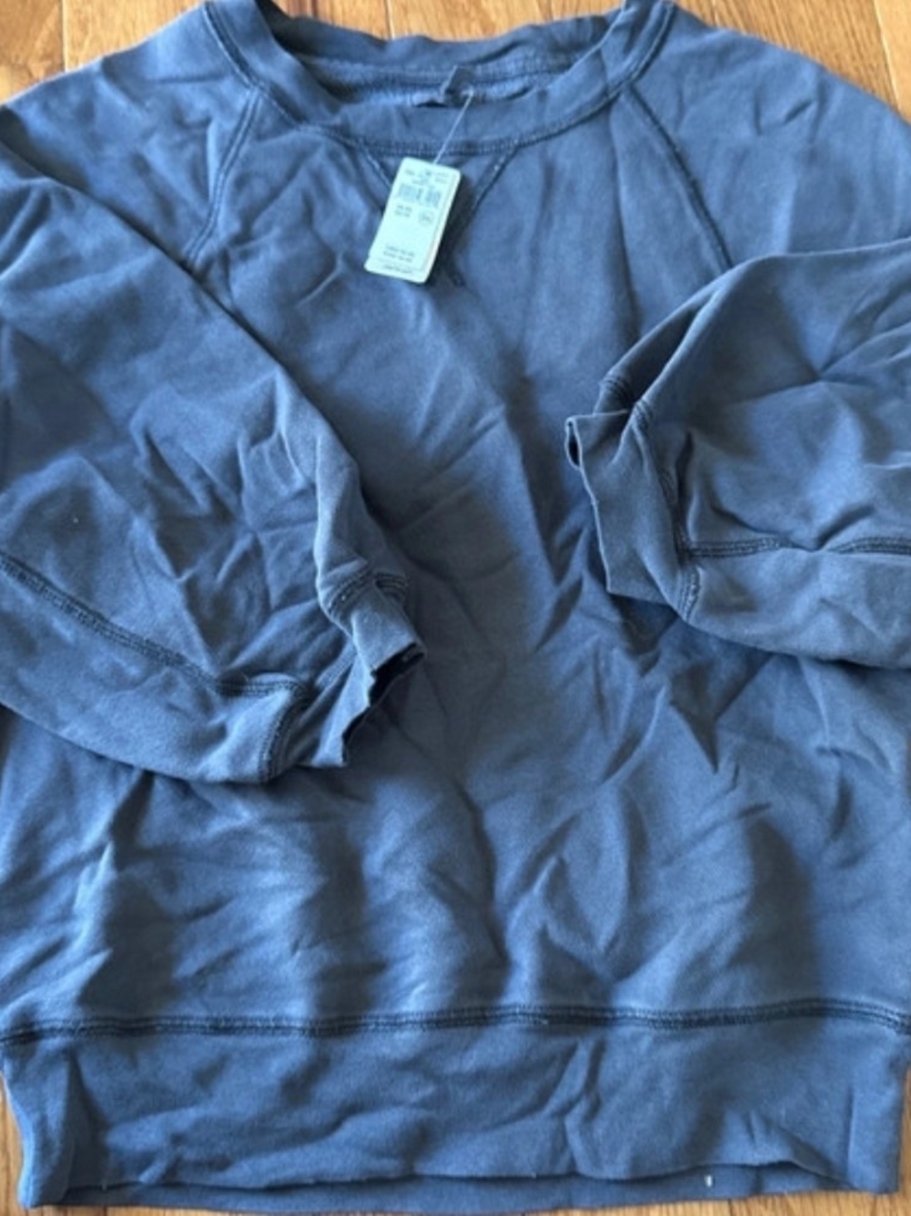 aerie Women's Crewneck Sweatshirt - Navy Blue
